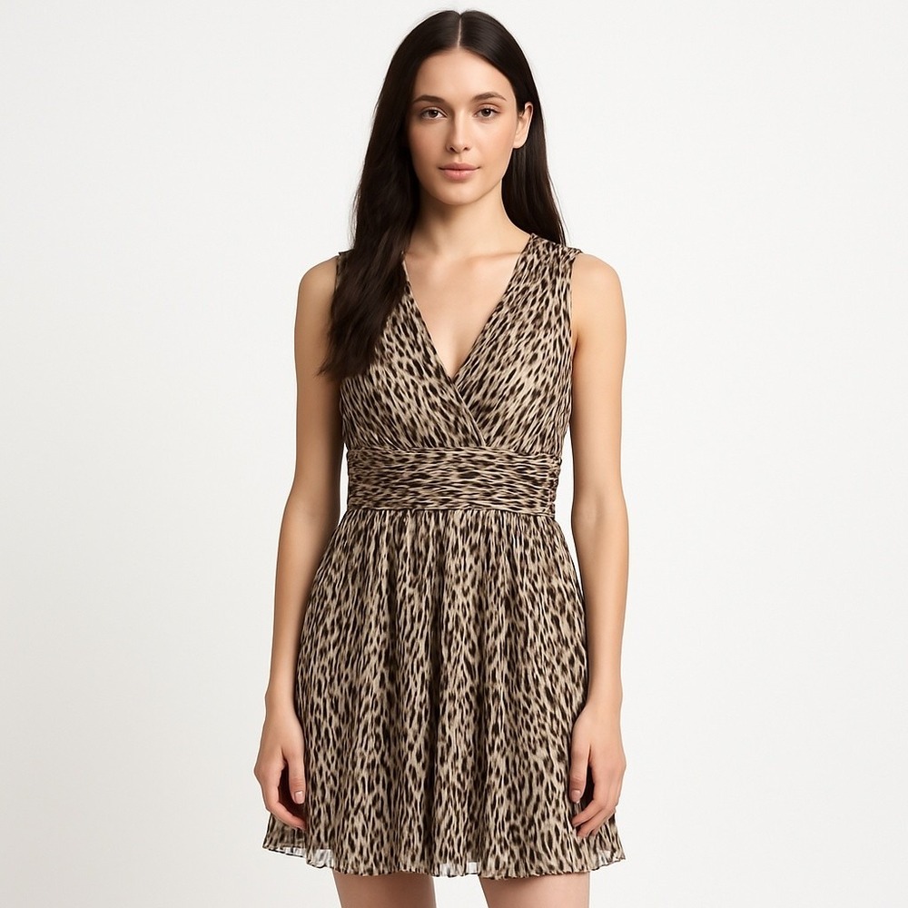 Banana Republic Silk Dress 12 Wedding Guest Boho Resort Cocktail‎ Y2K Inspired